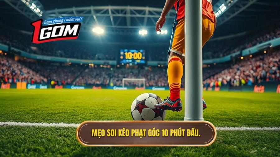 Bí quyết soi kèo cược đội nhận quả phạt góc trong 10 phút đầu từ chuyên gia 1GOM