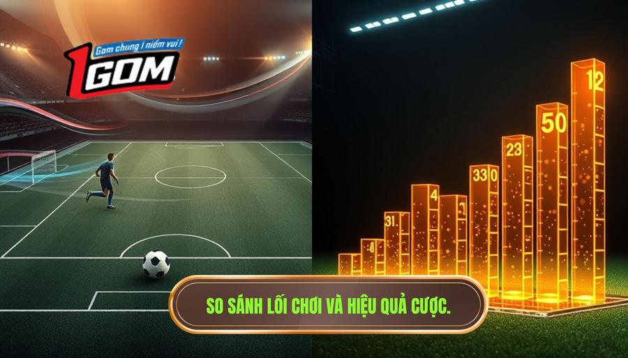 3. So sánh lối chơi và hiệu quả cược.