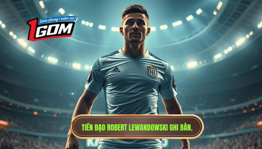 3. Tiền đạo Robert Lewandowski ghi bàn.