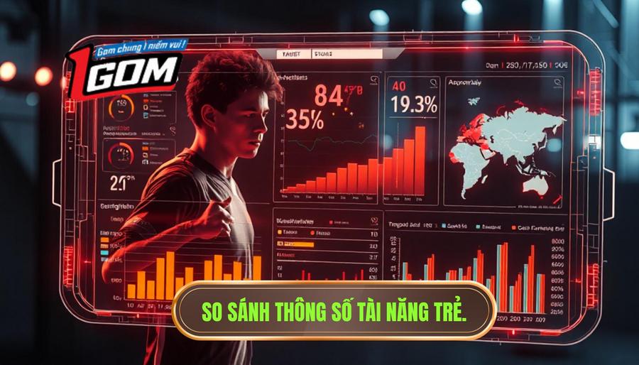 Bảng so sánh thông số các tài năng trẻ nổi bật